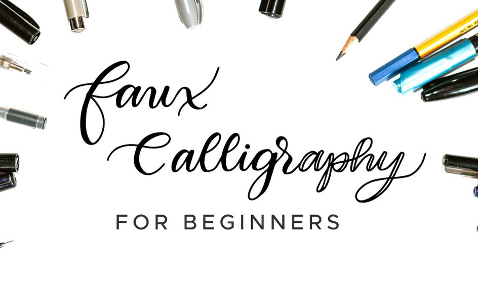 Faux Calligraphy For Beginners Small Online Class For Ages 12
