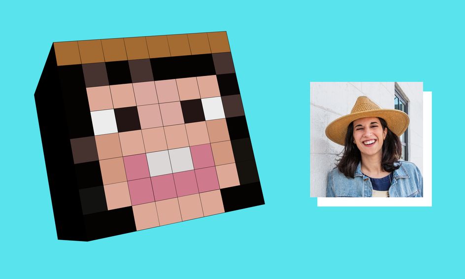 design your 3d minecraft portrait in adobe illustrator small online class for ages 12 15
