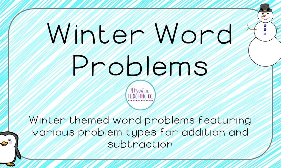 Winter Word Problems Small Online Class For Ages 5 10 Outschool