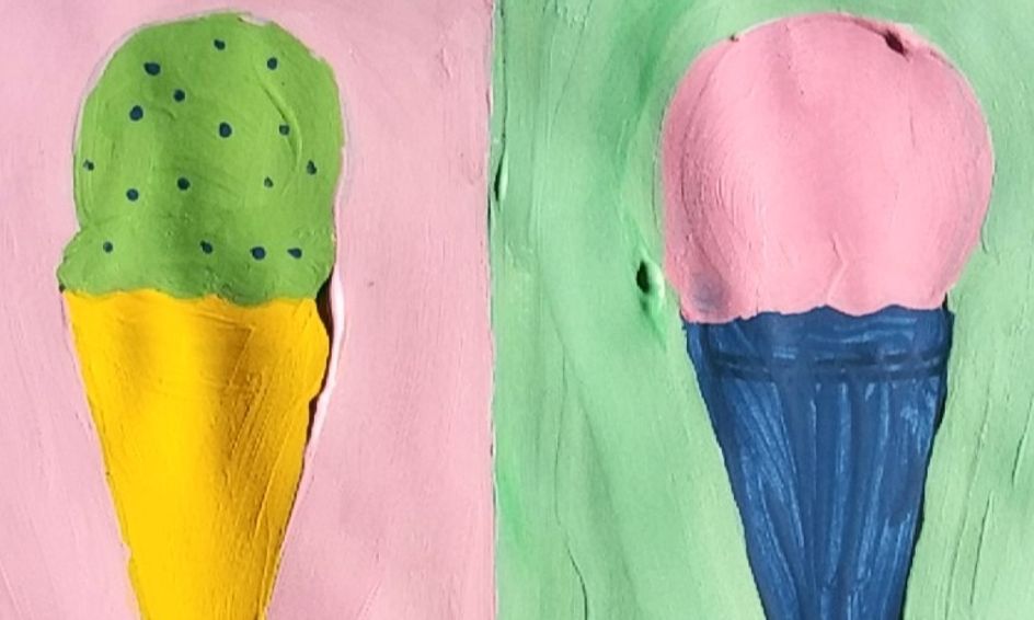 Pop Art Ice Cream Painting Inspired By Andy Warhol Small Online