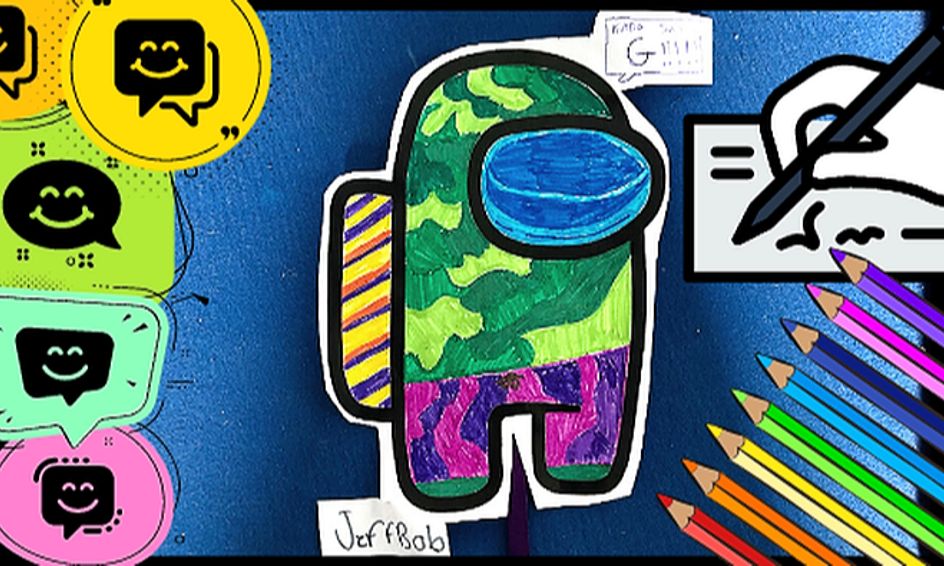Mighty Writing Among Us Drawing And Creative Writing Small Online Class For Ages 8 10 Outschool Easy step by step drawing tutorial on how to draw among us ghost character. mighty writing among us drawing and creative writing small online class for ages 8 10