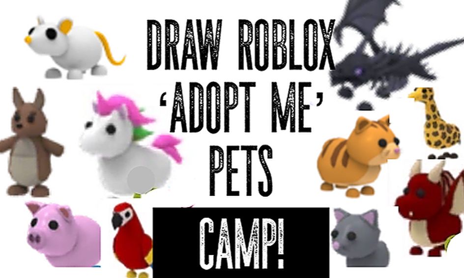 Draw Roblox Adopt Me Pets Camp! | Small Online Class for Ages 8-13