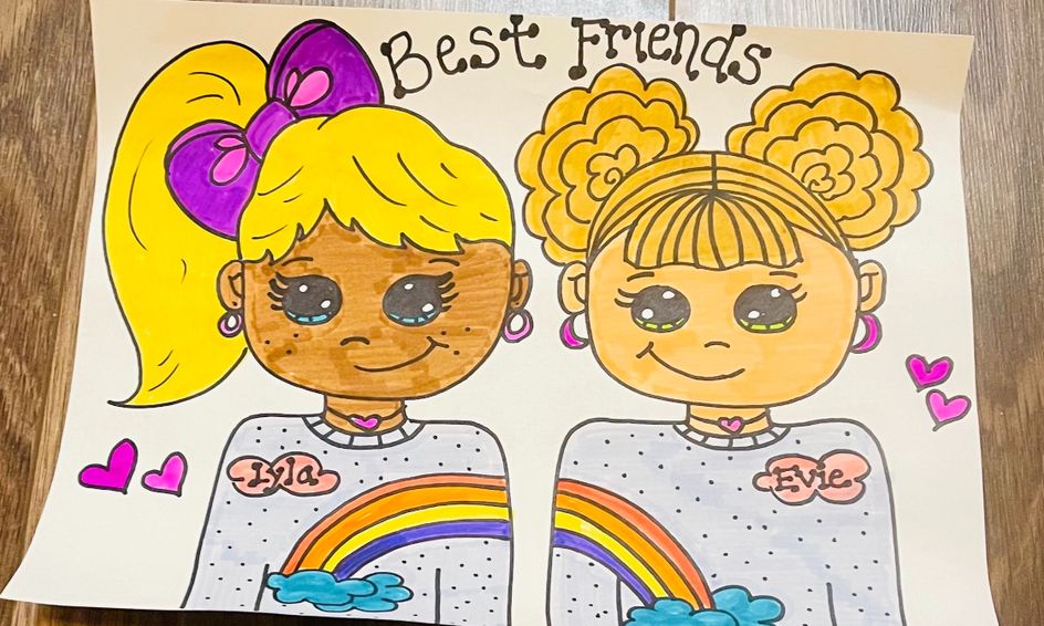 Friends Forever Directed Drawing Class Small Online Class For Ages 6 11 Outschool