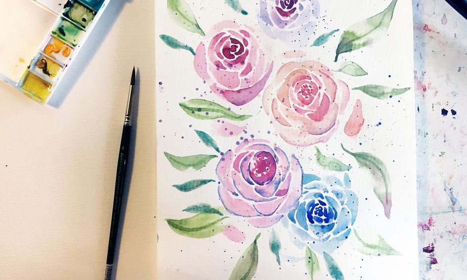 Watercolor Wander Magical Flowers Painting Series Ages 8 13