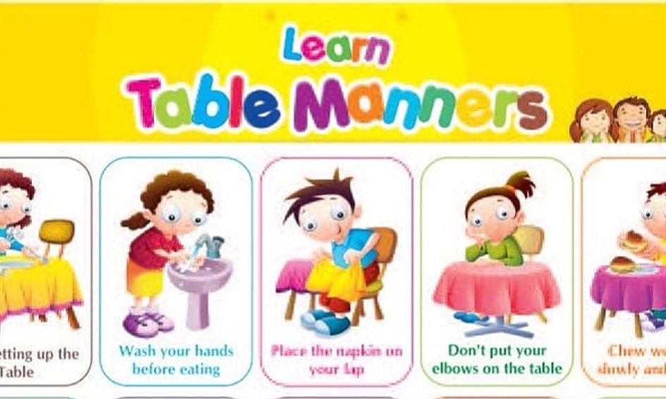 Resultado de imagen de good manners at the table