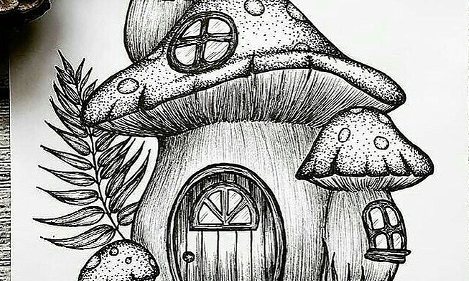 How to Draw and Color a Fairy House! Small Online Class for Ages 712