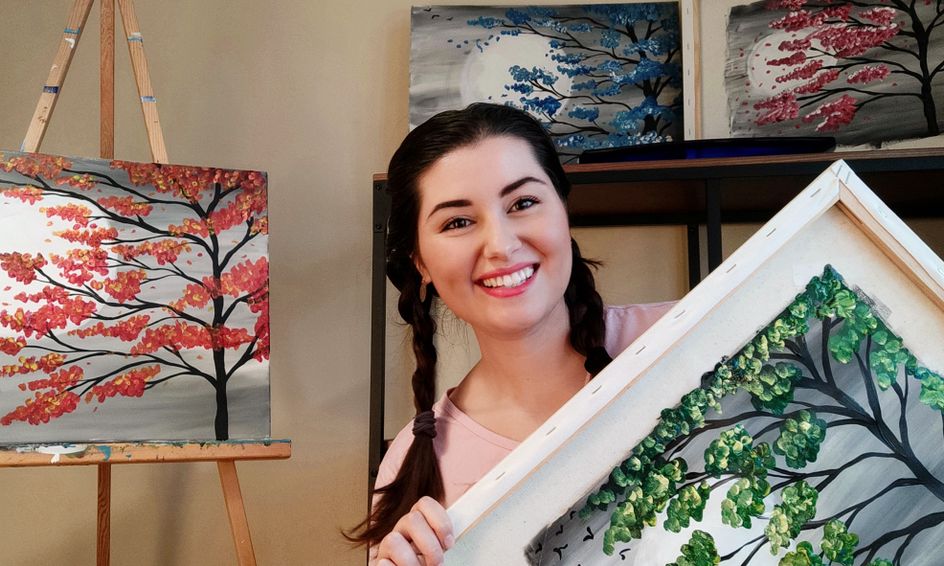 Speed Painting Magic Trees 4 Seasons Flex Art Classes Small Online Class For Ages 9 14 Outschool