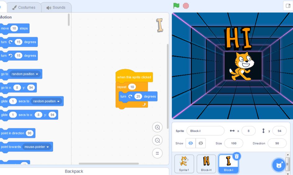 Name Animation Using Scratch Small Online Class For Ages 9 12