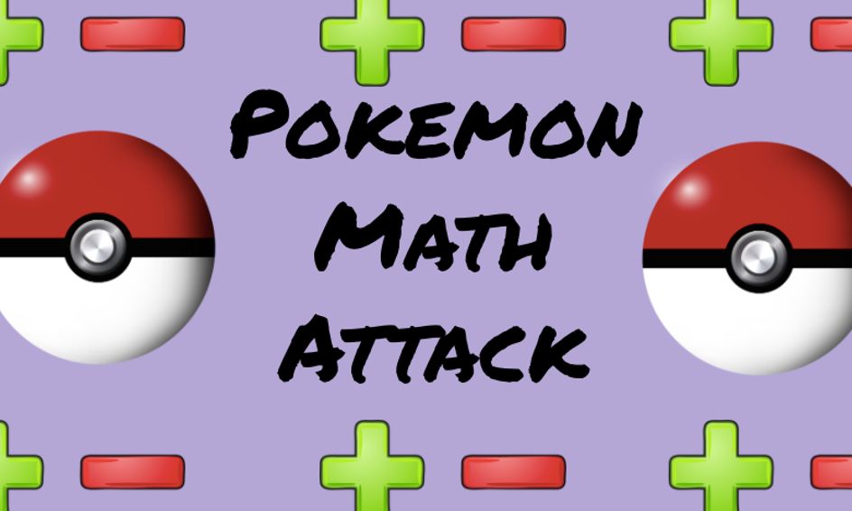 Pokemon Math Attack Game! (Weekly) Small Online Class for Ages 57