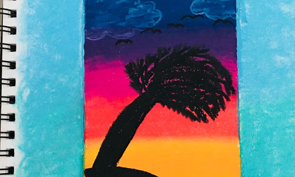 Pastel Landscapes Flex Class Elm Part 1 By The Painting Panda Small Online Class For Ages 7 10 Outschool