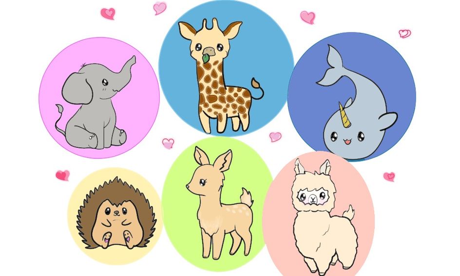 Cute Animals Drawing Club Ongoing Kawaii Cartoon Animal Drawing Class Small Online Class For Ages 7 12 Outschool