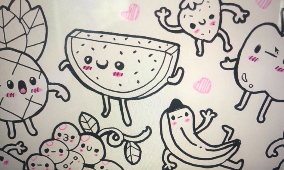 Art Camp Learn About Nutrition And Draw Cute Foods Small Online