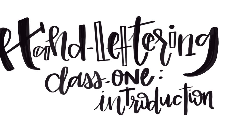 Hand Lettering Class 1 Introduction Ages 15 18 Small Online