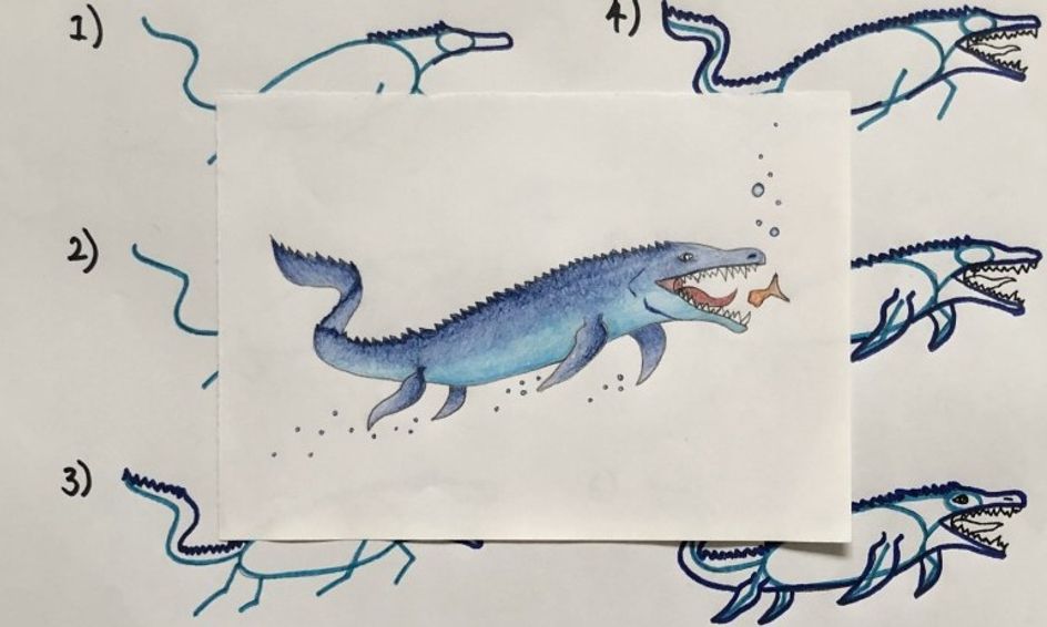 Dinosaur Drawing Series How To Draw A Mosasaurus Small Online Class For Ages 7 10 Outschool How to draw a mosasaurus dinosaur. dinosaur drawing series how to draw a mosasaurus small online class for ages 7 10