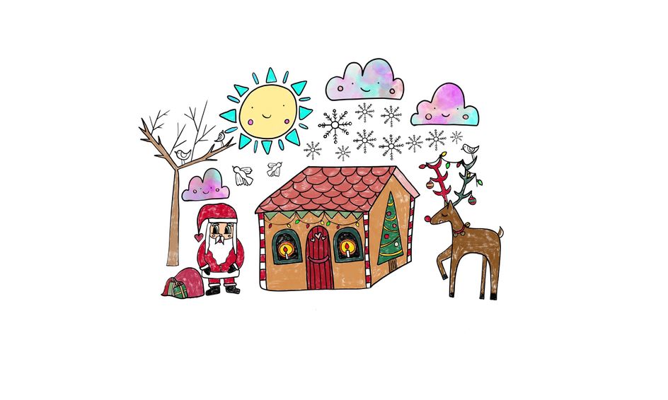 Holiday Drawing Party Create A Cute Kawaii Christmas Scene With Friends Small Online Class For Ages 7 11 Outschool