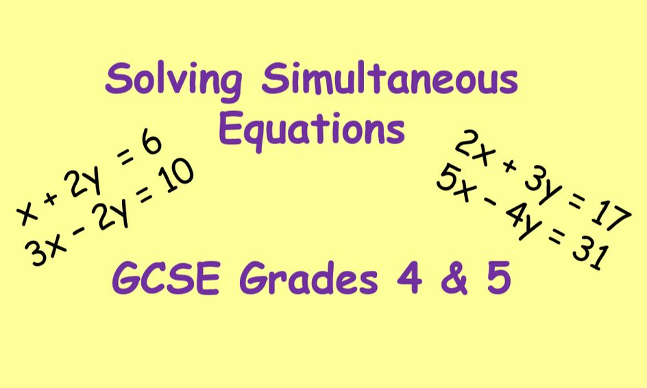 Gcse Maths Solving Simultaneous Equations Small Online Class For Ages 13 16 Outschool