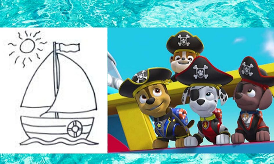 Cruise With Paw Patrol Learning Shapes Draw A Boat Sing And Show Tell Small Online Class For Ages 3 6 Outschool,Pinterest Swag Cute Girl Drawing