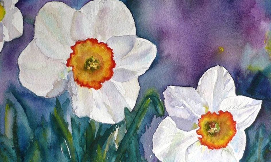 Impressionist Style Abstract Painting Techniques Dancing Flowers