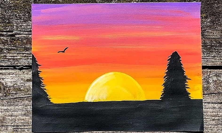 Beautiful Sunset A Beginners Painting Guide Small Online Class For Ages 7 9 Outschool