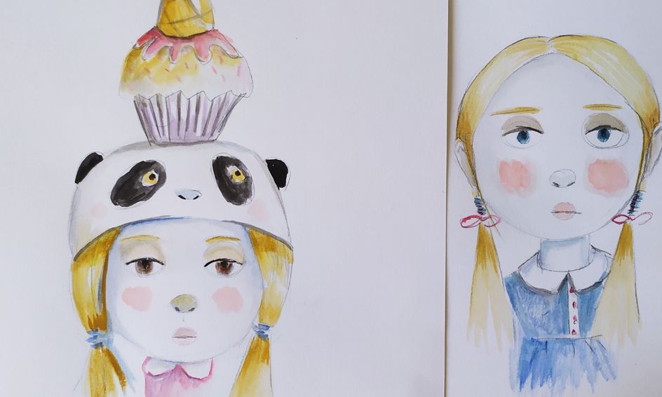 Girls Pandas Cupcakes Oh My Let S Draw And Paint Small