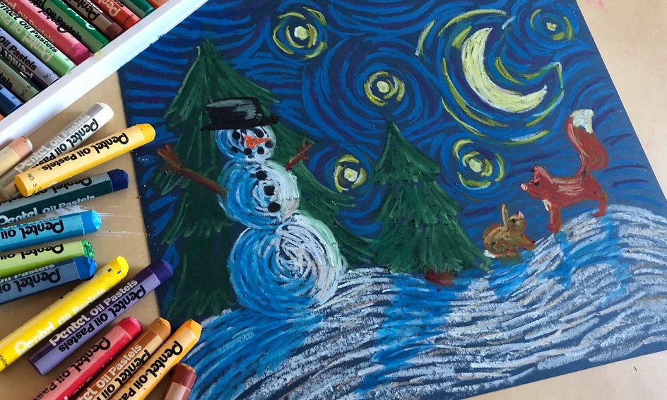 Draw Or Paint A Van Gogh Inspired Winter Scene Small Online Class For Ages 7 12 Outschool Painting beautiful skin tones with color & light : draw or paint a van gogh inspired winter scene small online class for ages 7 12