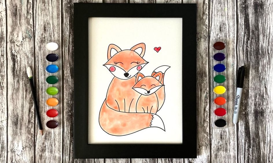 Download How To Draw A Mom And Baby Fox With The Bunny Lady Small Online Class For Ages 7 12 Outschool