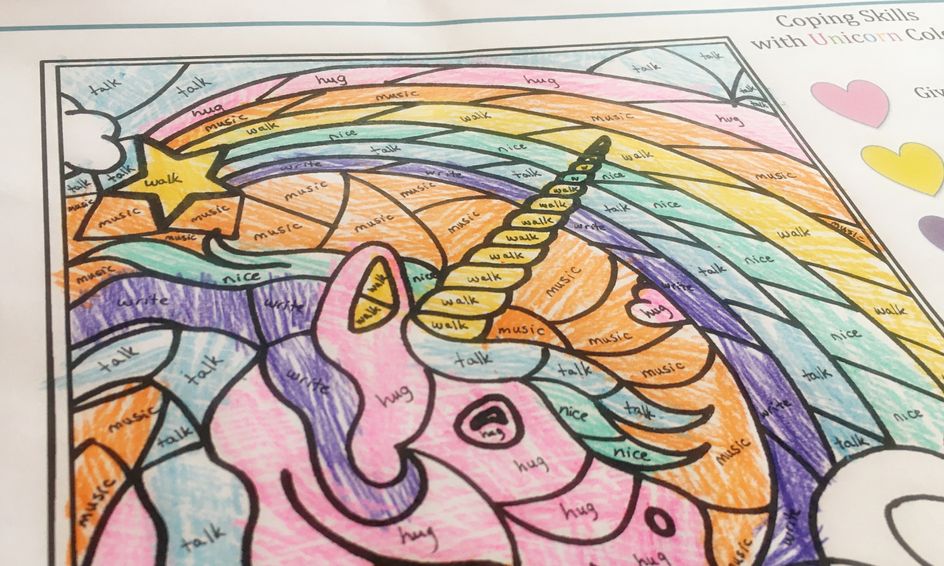 Learn Coping Skills With Unicorn Coloring Small Online Class For Ages 6 9 Outschool