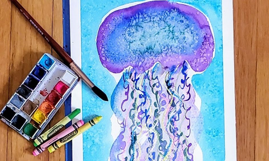 Fun With Watercolor Painting: Colorful Jellyfish Watercolor | Small Online Class For Ages 5-8 | Outschool