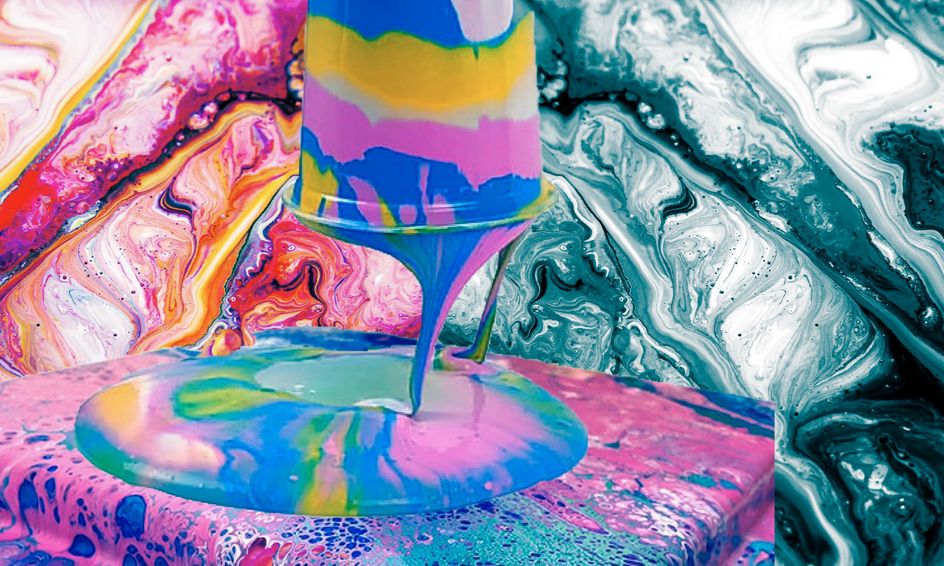 Paint Techniques Fluid Acrylic Pouring Small Online Class For