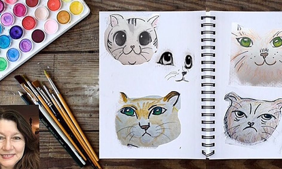 Create Your Own Manga Cat Character With Watercolors or ...