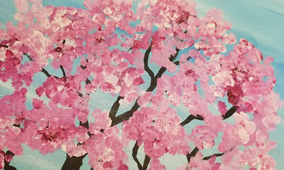 Bloom Into Spring By Creating A Cherry Blossom Painting Small