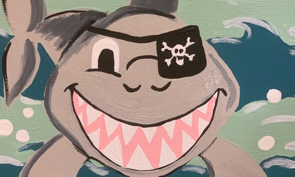 Step By Step Painting Smiling Shark 7 12 Year Olds Small