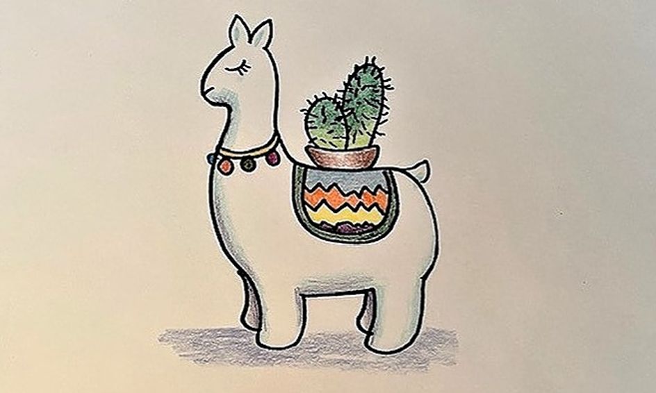 Draw A Cute Llama Small Online Class For Ages 7 10 Outschool