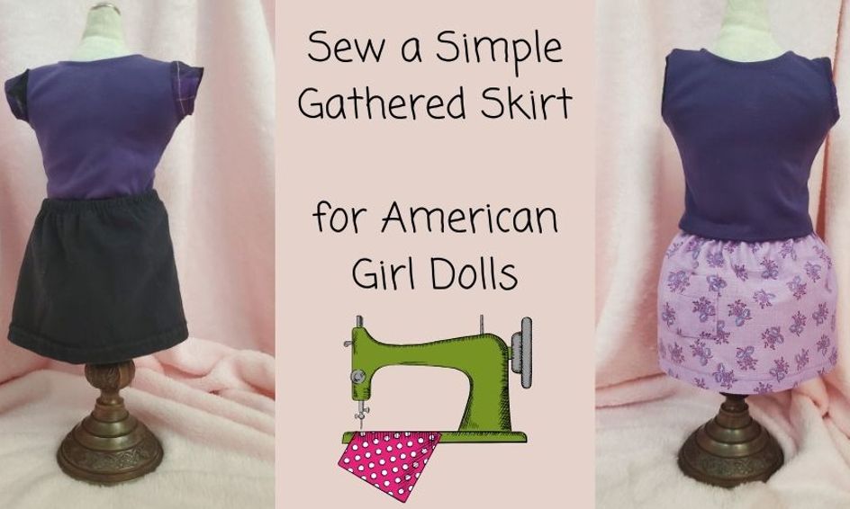 Sew A Simple Skirt For Your American Girl Doll Or Any 18 Inch
