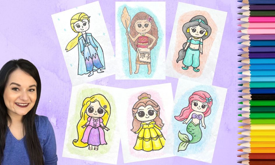 Weekly Club How To Draw Disney Characters Princesses Small Online Class For Ages 6 11 Outschool