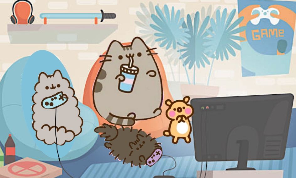 Draw Pusheen Playing Video Games Small Online Class for Ages 611
