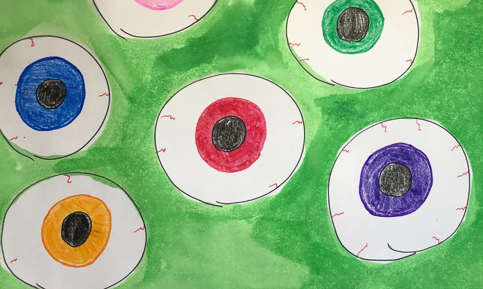 Spooky Halloween Eyeball Art Small Online Class For Ages 4 7 Outschool