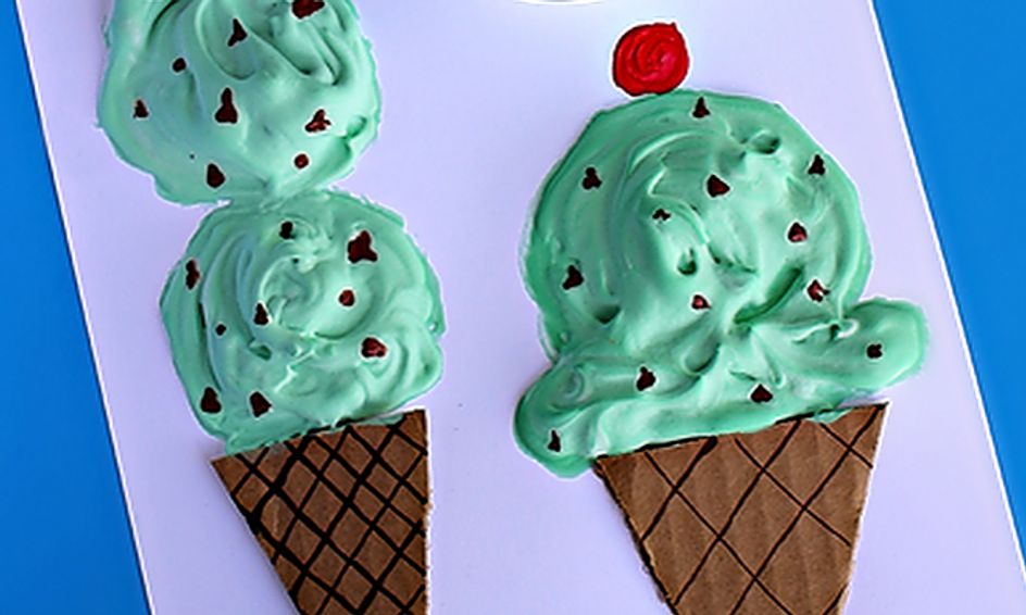 Arts And Crafts For Kids Puffy Paint Ice Cream Cone Small Online Class For Ages 4 8 Outschool