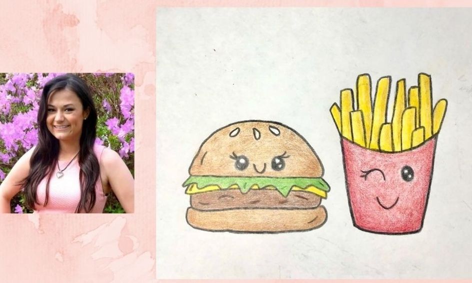 How To Draw Kawaii Burger And Fries Small Online Class For Ages 7 11 Outschool