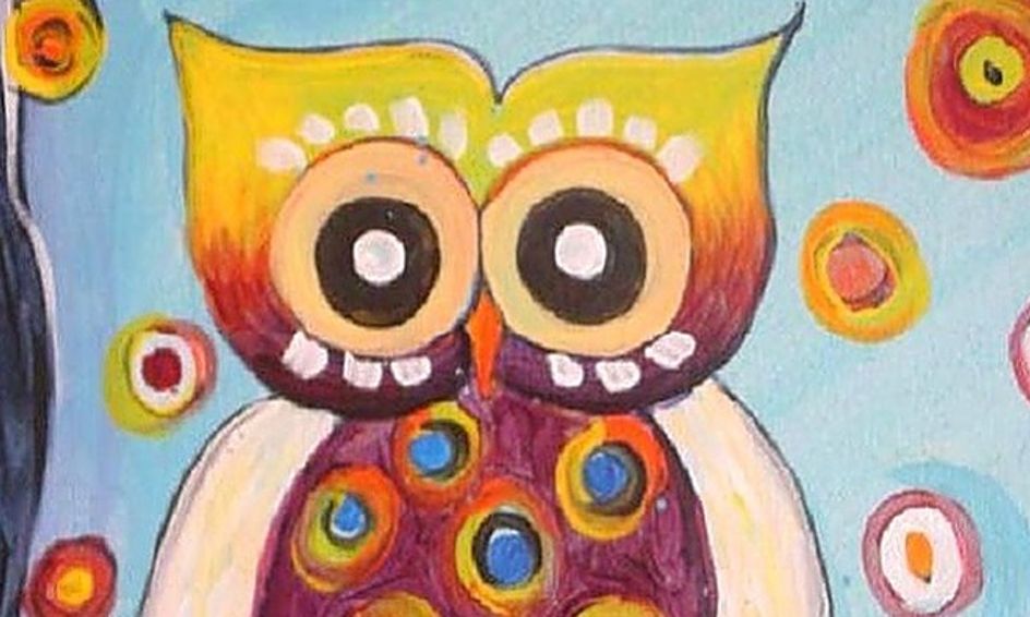 Paint A Colorful Owl Small Online Class For Ages 8 12 Outschool