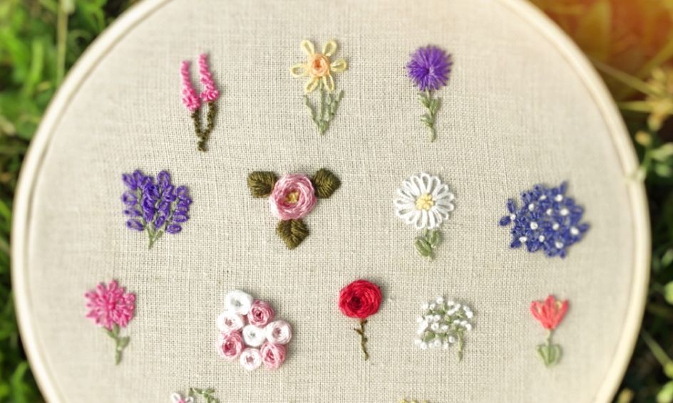 Learn To Stitch A Floral Sampler Beginner Embroidery Techniques