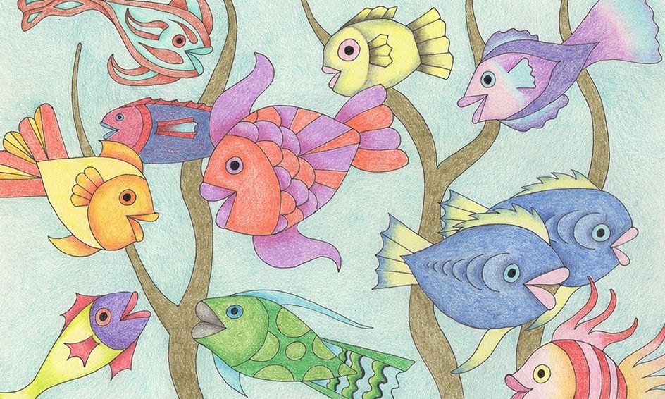 Miss Margie S Art Draw Fish Small Online Class For Ages 7 12