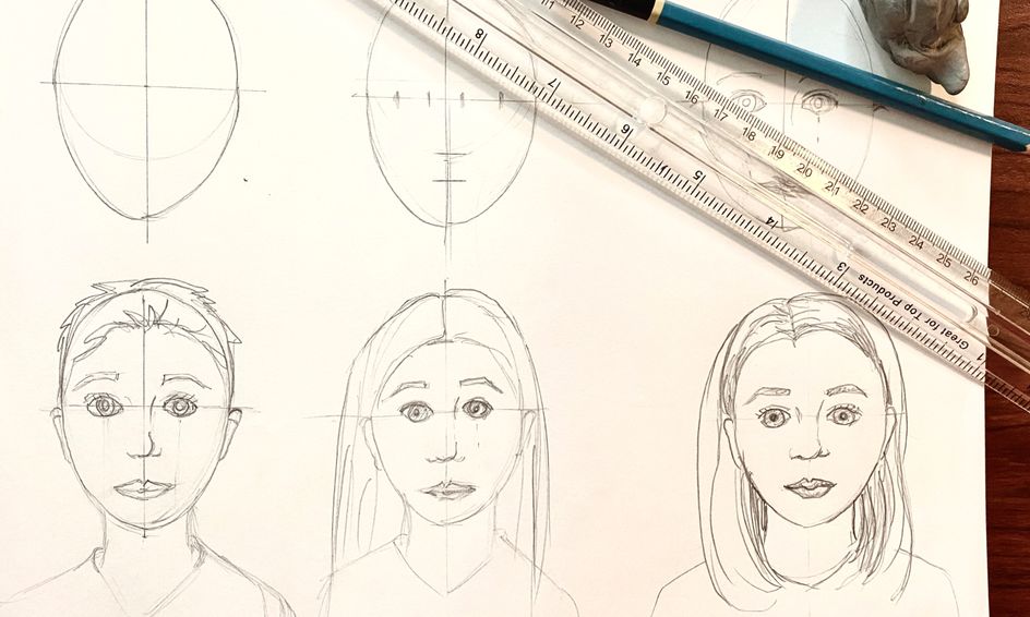 Draw A Realistic Portrait Human Face Small Online Class For Ages 9 13 Outschool,Wallpaper Pencil Sketch Art Girl