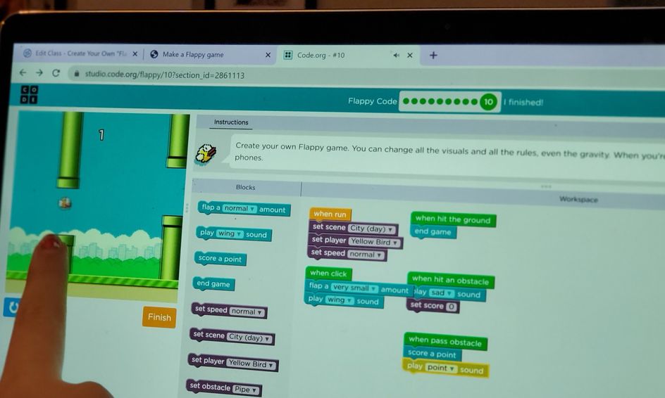 Code Your Own Flappy Bird Game On Code Org Small Online Class For Ages 7 10 Outschool - bird roblox code