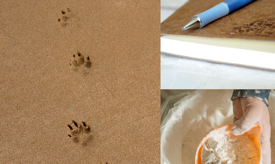 Wildlife Tracking Nature Journaling Plaster Castings Small