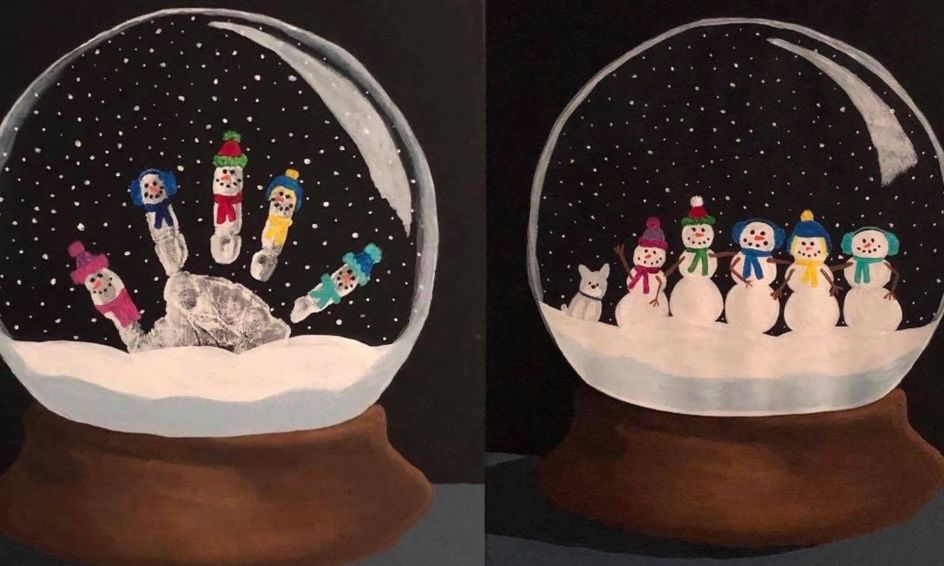 Keepsake Snow Globe Acrylic Painting Class Small Online Class For Ages 5 10 Outschool