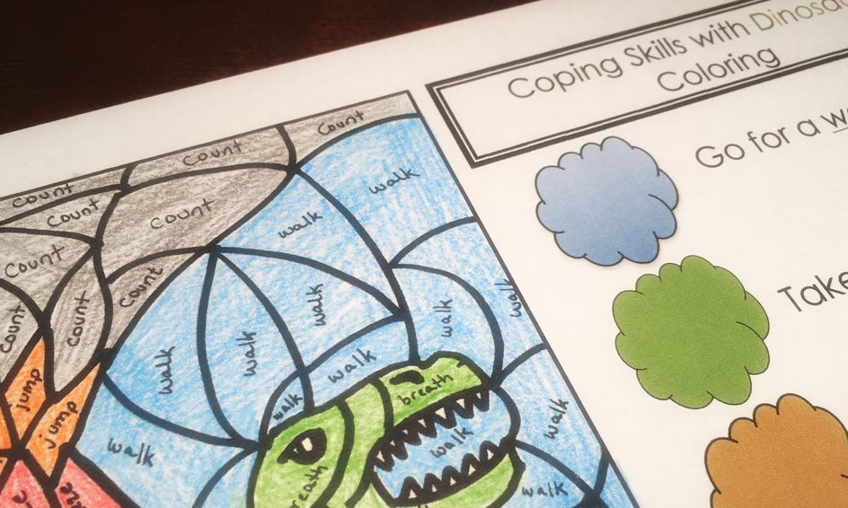 Learn Coping Skills With Dinosaur Coloring Small Online Class For Ages 6 9 Outschool