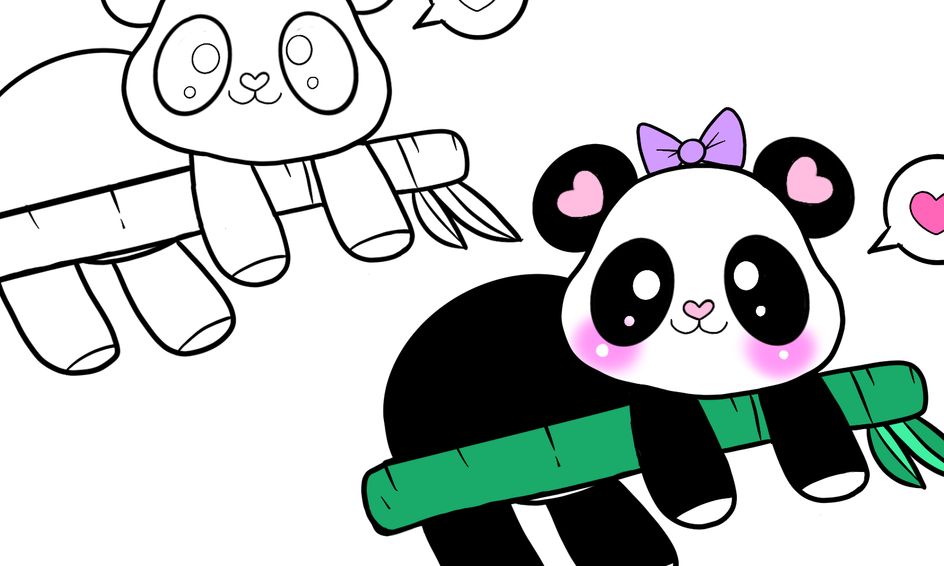 Let S Draw And Color A Kawaii Baby Panda Small Online Class For Ages 5 10