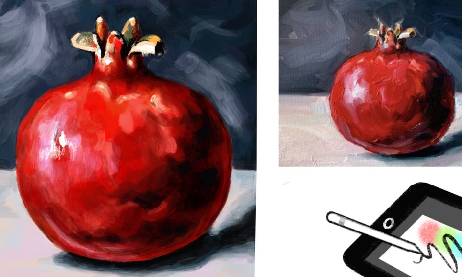 Let S Do Digital Painting Of A Pomegranate Small Online Class