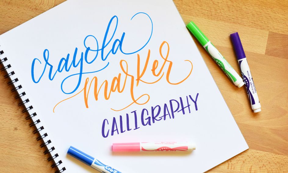 Learn Calligraphy With A Crayola Marker Small Online Class For